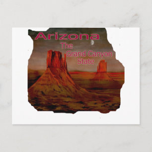 Arizona Grand Canyon State Picture Postcard