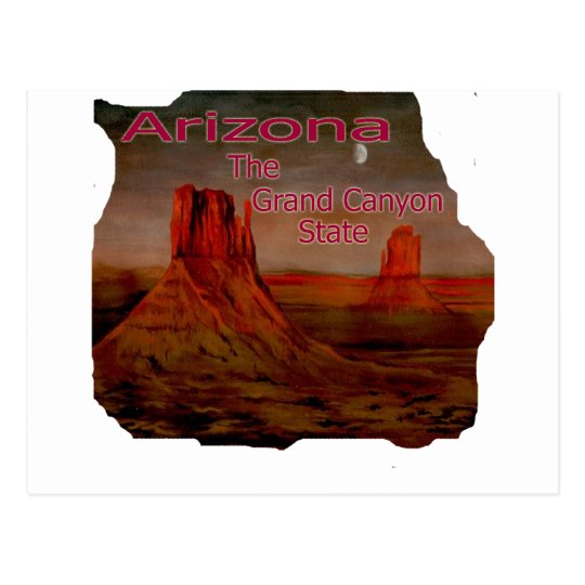 Arizona Grand Canyon State Picture Postcard