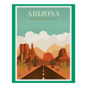 Arizona Grand Canyon State Poster