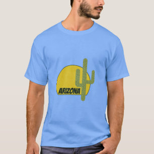 ARIZONA GREEN CACTUS VINTAGE MINIMALIST DESIGN ASU T-Shirt
