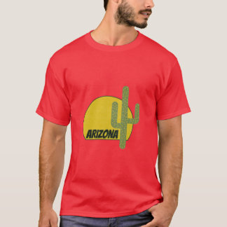 ARIZONA GREEN CACTUS VINTAGE MINIMALIST DESIGN ASU T-Shirt