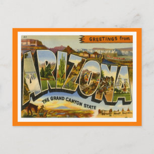 Arizona Greetings From US States Postcard