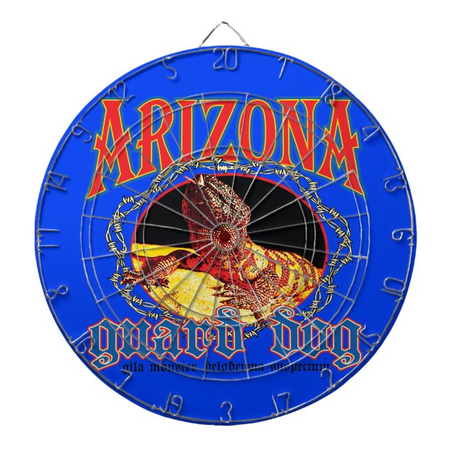 Arizona Guard Dog Snake Dartboard (Front)