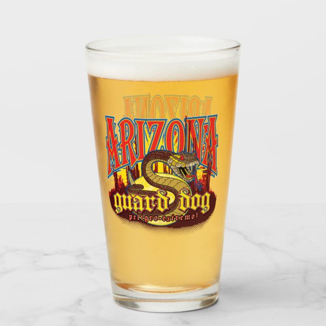 Arizona Guard Dog Snake Glass (Front Filled)