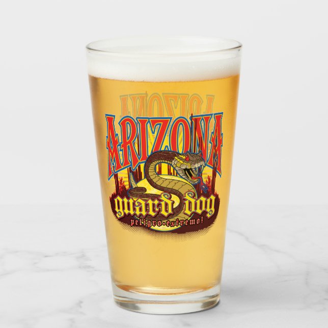 Arizona Guard Dog Snake  Glass (Front Filled)