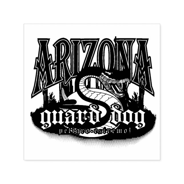 Arizona Guard Dog Snake Self-inking Stamp (Design)