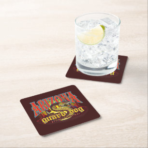 Arizona Guard Dog Snake Square Paper Coaster
