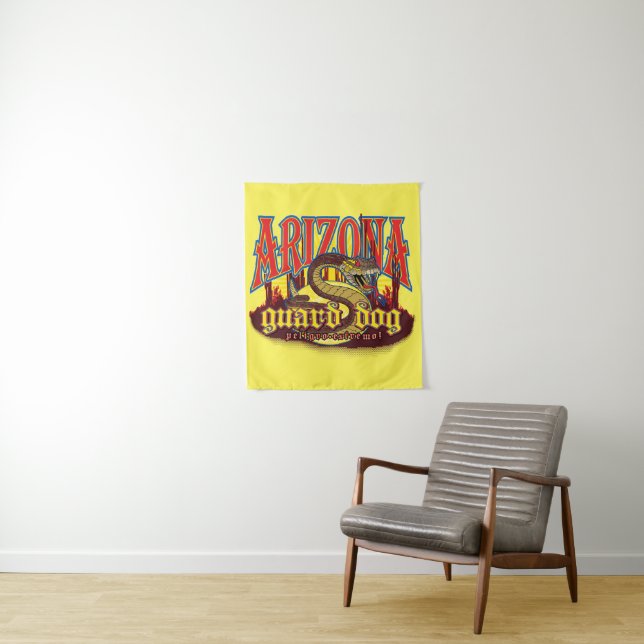 Arizona Guard Dog Snake Tapestry (In Situ)