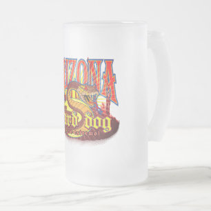 Arizona Guard Dog Snake with Sangria Filter Frosted Glass Beer Mug