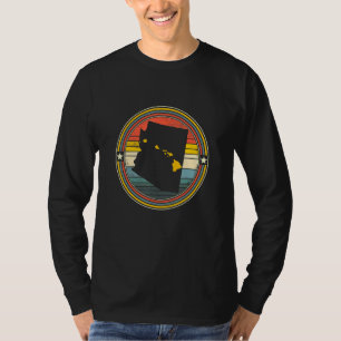 Arizona Hawaii Roots Origine State Map Retro 1 T-Shirt
