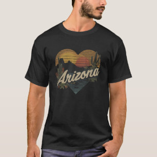 Arizona Heart Vintage Love Women Mom Mother s Day  T-Shirt