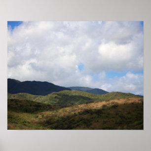 Arizona Hills in the Summer Colour 16x20 Poster