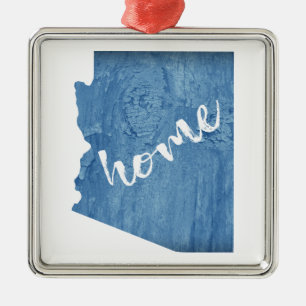 Arizona Home Wood Grain Metal Tree Decoration