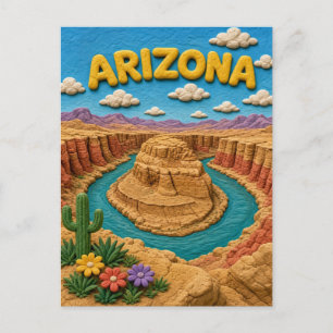 Arizona Horseshoe Bend Modern KLAYKOO Postcard
