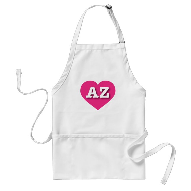 Arizona Hot Pink Heart - I love AZ Standard Apron (Front)