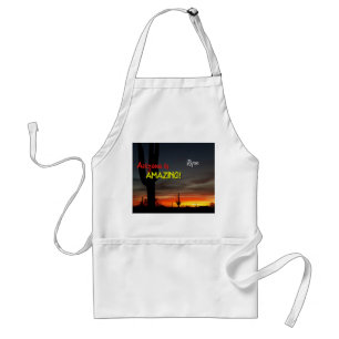 "Arizona is Amazing!" Sunset Sonoran Desert Cactus Standard Apron