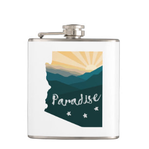 Arizona Is Paradise Hip Flask
