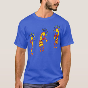 Arizona Kokopelli Colourful Tribal Flute Players T-Shirt