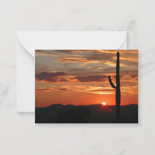 Arizona landscape sunset card (Front)