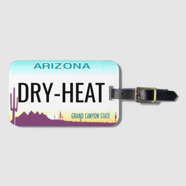 Arizona License Plate Luggage Tag (Front Horizontal)