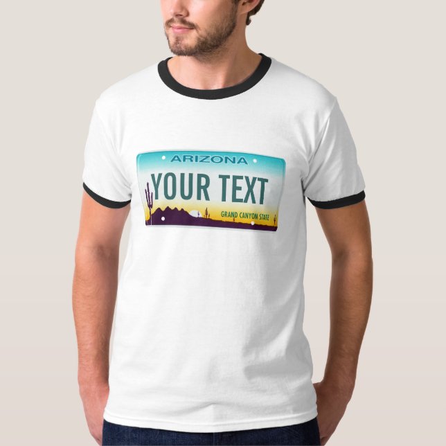 Arizona License Plate Shirt (Front)