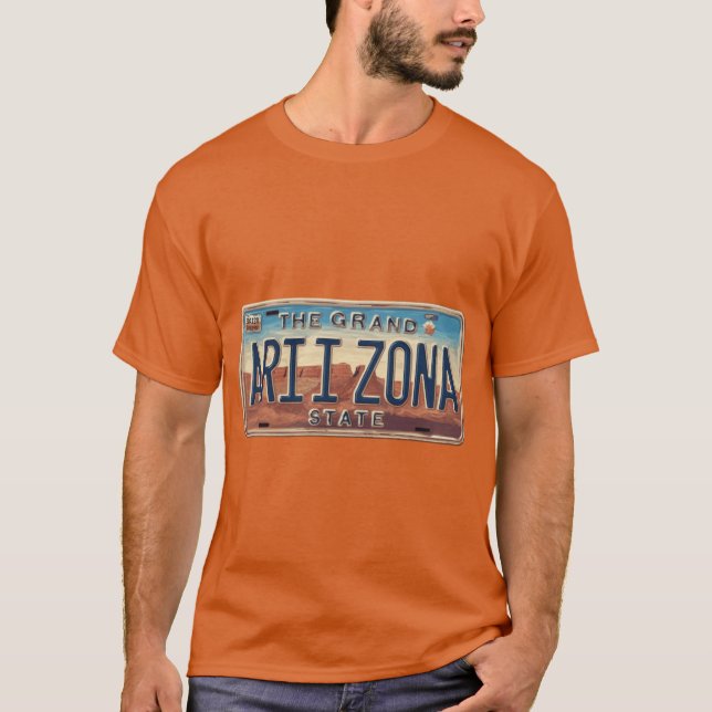 Arizona License Plate T-Shirt (Front)