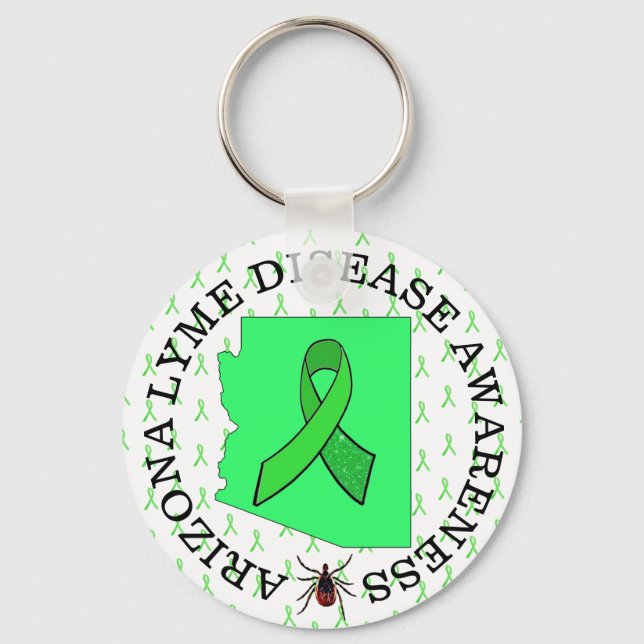 Arizona Lyme Disease Awareness Key Chain (Front)