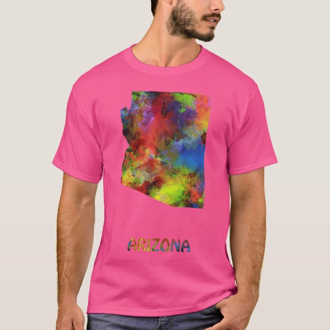 arizona map Oversized 1 T-Shirt (Front)
