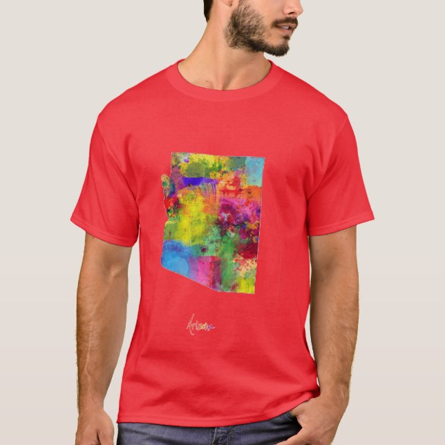 Arizona Map Oversized 1 T-Shirt (Front)