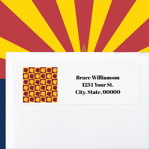 Arizona Maroon Gold Personalize Return Address