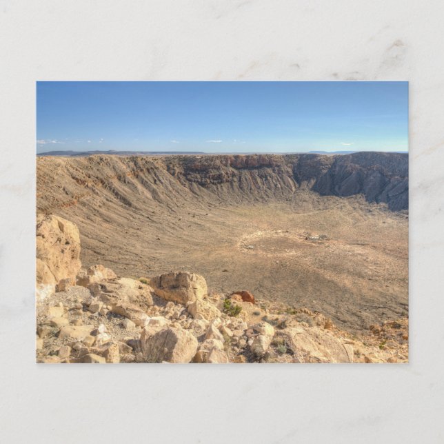 Arizona Meteor Crater Postcard (Front)
