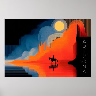 Arizona, Minimalist Style Poster