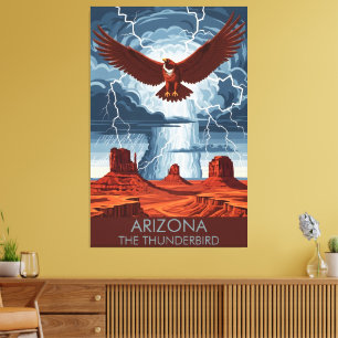 Arizona Monument Valley WPA Canvas Print