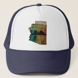 Arizona mountain biking trucker hat
