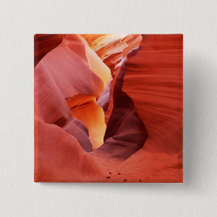 Arizona, Navajo Nation, Lower Antelope Canyon, 15 Cm Square Badge