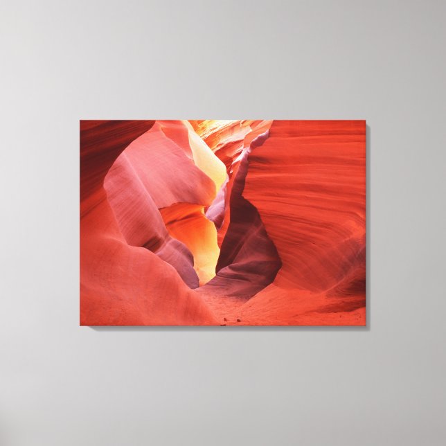 Arizona, Navajo Nation, Lower Antelope Canyon, Canvas Print (Front)