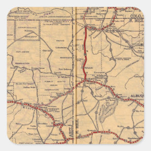 Arizona, New Mexico Square Sticker