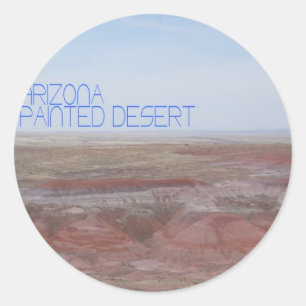 Arizona Painted Desert Classic Round Sticker