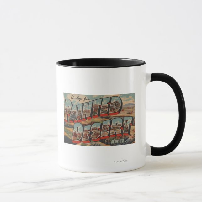 Arizona - Painted Desert - Large Letter Scenes Mug (Right)