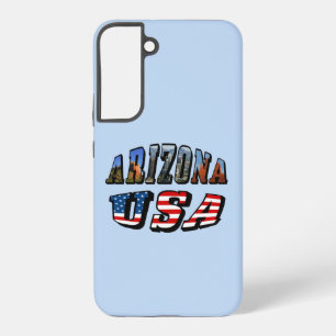 Arizona Picture and USA Flag Text Samsung Galaxy Case