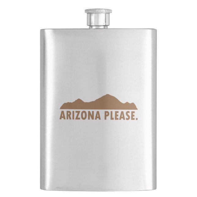 Arizona Please Hip Flask (Front)