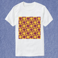 Arizona Pop Art Checkerboard Pattern Maroon Gold