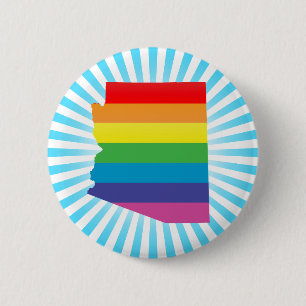 arizona pride. 6 cm round badge