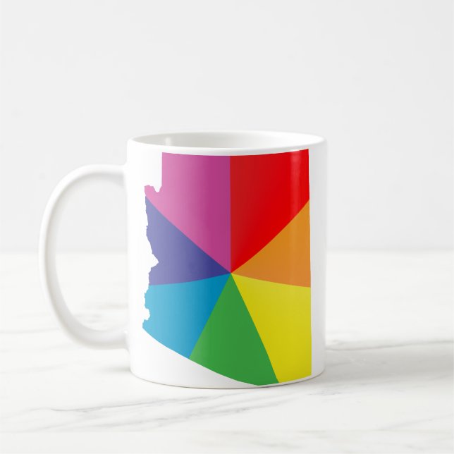 arizona pride. angled. coffee mug (Left)