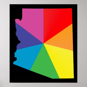 arizona pride. angled. poster