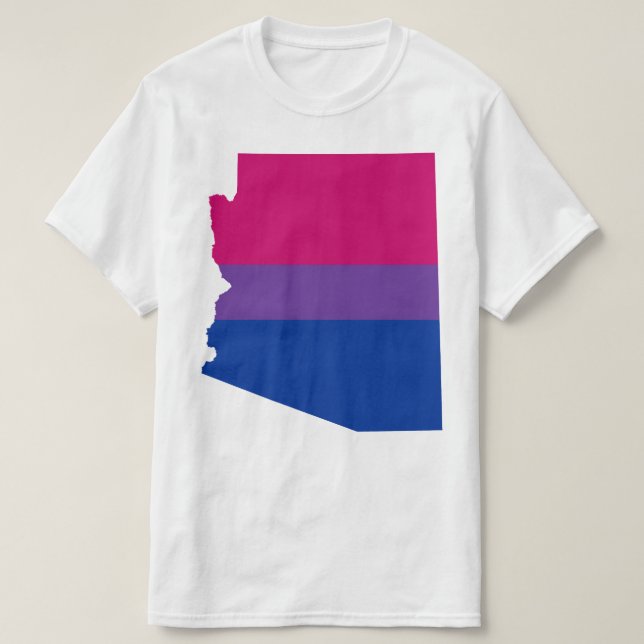 arizona pride bisexual striped shape T-Shirt (Design Front)