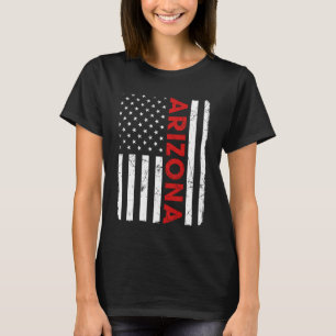 Arizona Pride Retro Vintage Old American Flag T-Shirt