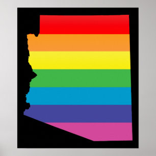 arizona pride. striped. poster