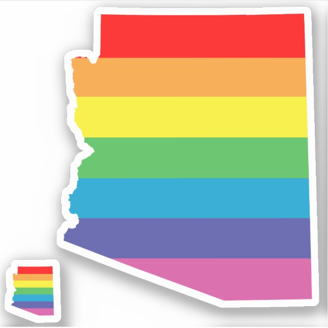 arizona pride striped rainbow flag (Front)