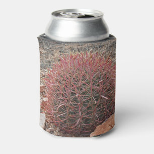 Arizona Red Barrel Cactus Unique Desert Plant Can Cooler